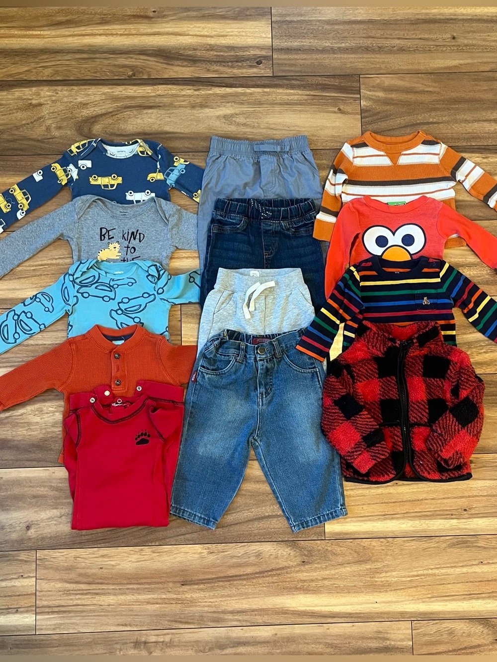 Baby boy 12mo LOT13pcs infant clothing bundle fall/winter jackets longsleeves